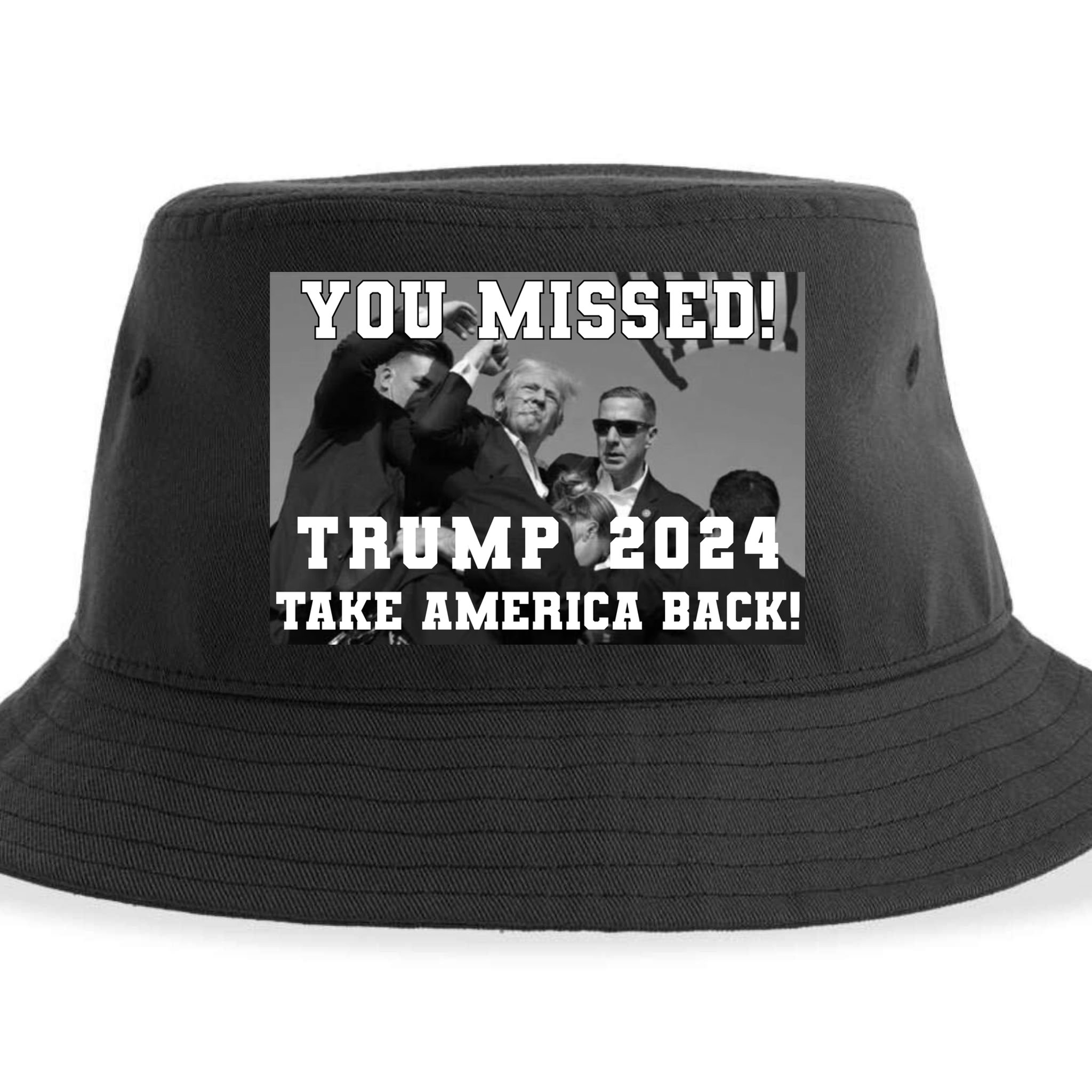 You Missed Trump 2024 Take America Back Pennsylvania Rally Sustainable Bucket Hat