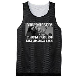 You Missed Trump 2024 Take America Back Pennsylvania Rally Mesh Reversible Basketball Jersey Tank