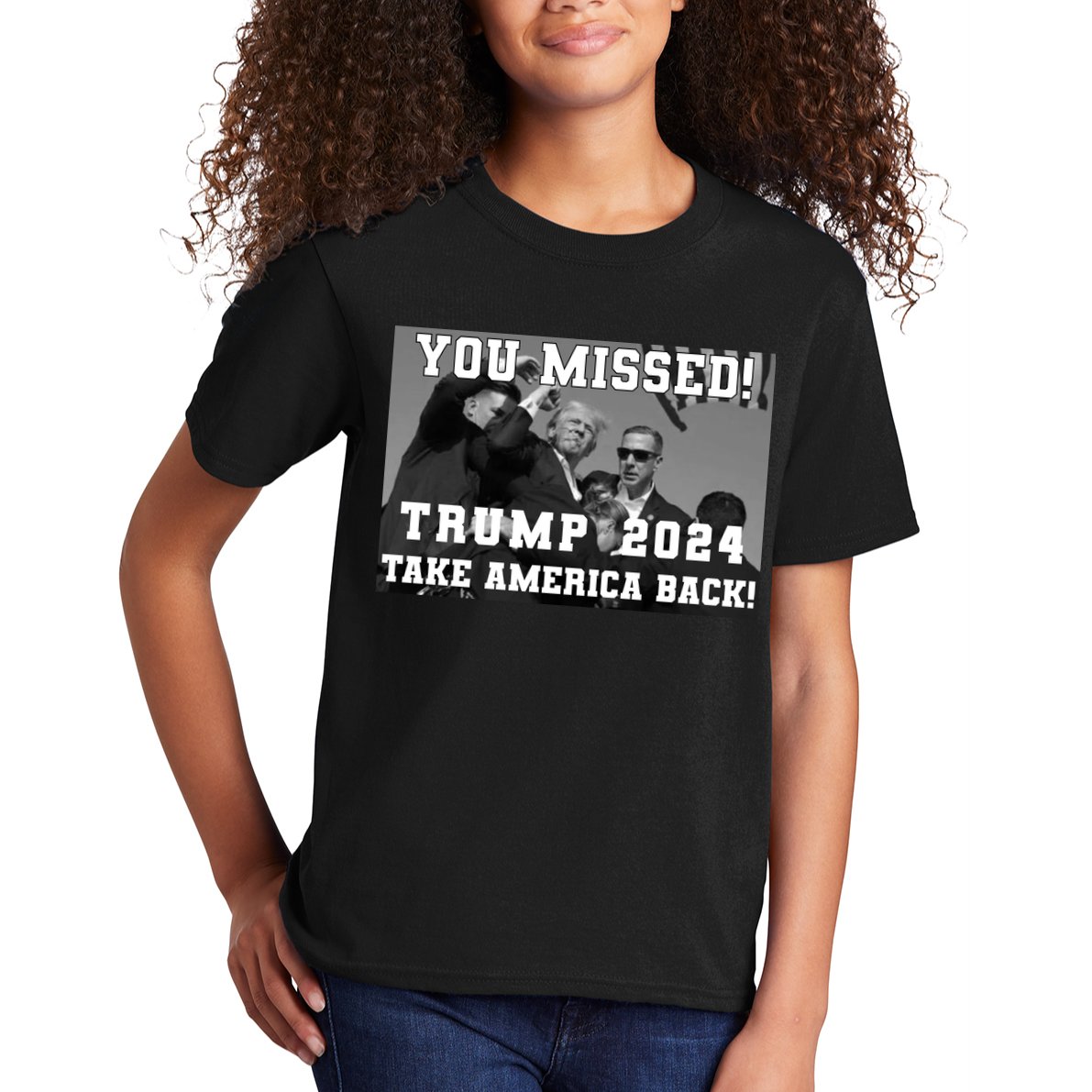 You Missed Trump 2024 Take America Back Pennsylvania Rally Kids T-Shirt