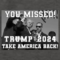 You Missed Trump 2024 Take America Back Pennsylvania Rally Vector Backpack