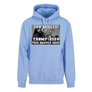 You Missed Trump 2024 Take America Back Pennsylvania Rally Unisex Surf Hoodie