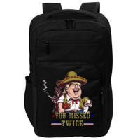 You Missed Twice Cow Western Trump 2024 Cats Dogs Impact Tech Backpack