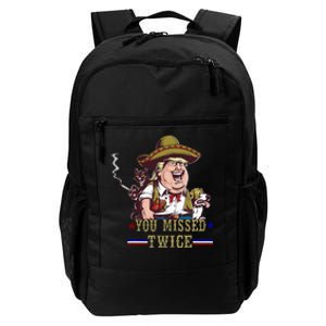 You Missed Twice Cow Western Trump 2024 Cats Dogs Daily Commute Backpack