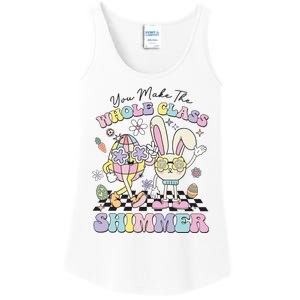 You Made The Hole Class Shimmer Retro Easter Day Teacher Life School Ladies Essential Tank