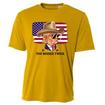 You Missed Twice Western Trump Cooling Performance Crew T-Shirt