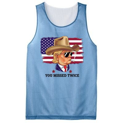 You Missed Twice Western Trump Mesh Reversible Basketball Jersey Tank