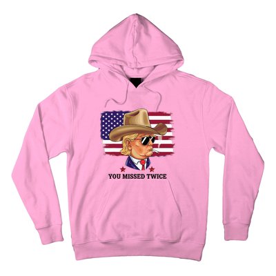 You Missed Twice Western Trump Hoodie