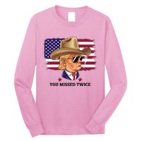 You Missed Twice Western Trump Long Sleeve Shirt