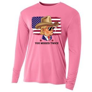 You Missed Twice Western Trump Cooling Performance Long Sleeve Crew