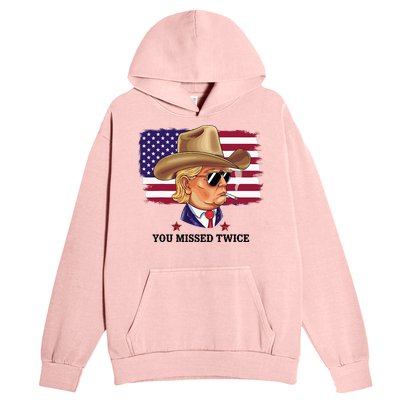 You Missed Twice Western Trump Urban Pullover Hoodie