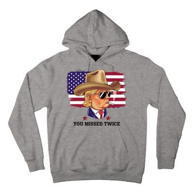 You Missed Twice Western Trump Tall Hoodie