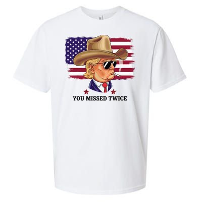 You Missed Twice Western Trump Sueded Cloud Jersey T-Shirt