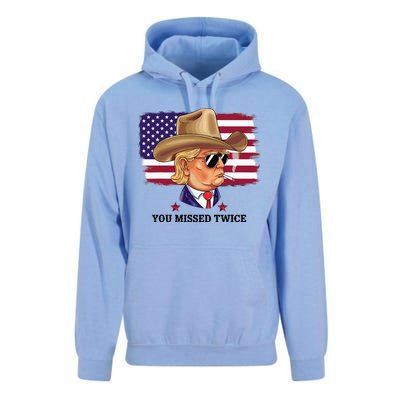 You Missed Twice Western Trump Unisex Surf Hoodie