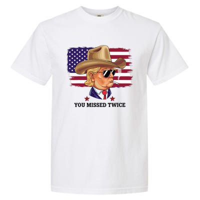 You Missed Twice Western Trump Garment-Dyed Heavyweight T-Shirt