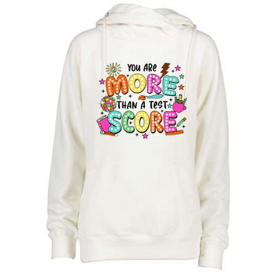 YouRe More Than A Test Score Womens Funnel Neck Pullover Hood
