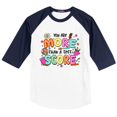 YouRe More Than A Test Score Baseball Sleeve Shirt