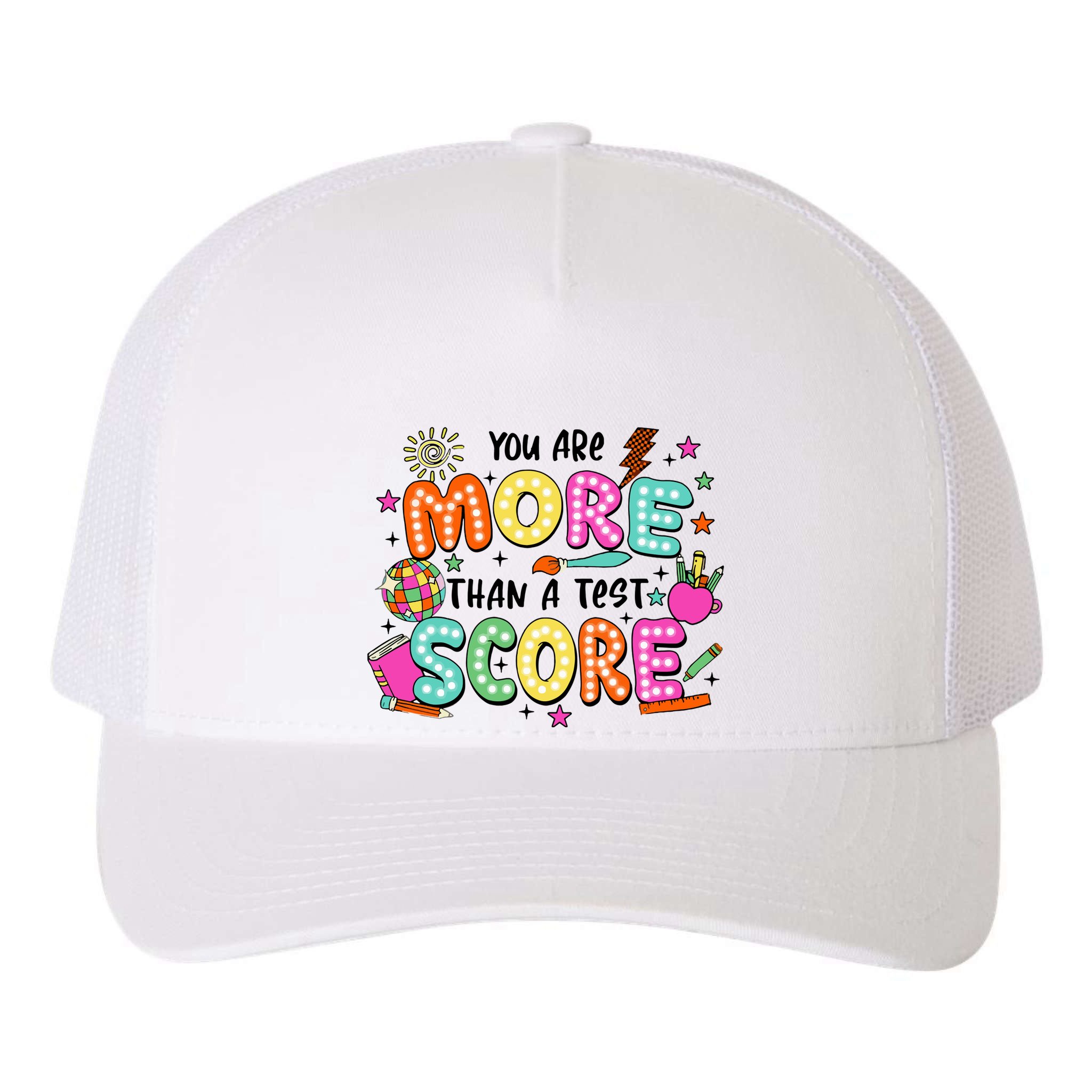 YouRe More Than A Test Score Yupoong Adult 5-Panel Trucker Hat