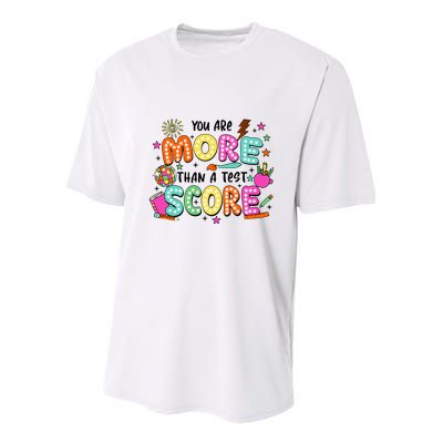 YouRe More Than A Test Score Youth Performance Sprint T-Shirt