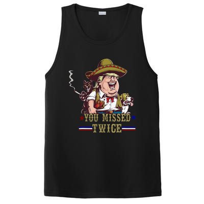 You Missed Twice Cow Western Trump 2024 Cats Dogs PosiCharge Competitor Tank