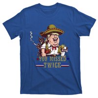 You Missed Twice Cow Western Trump 2024 Cats Dogs T-Shirt