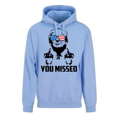 You Missed Trump Middle Finger Usa Funny Unisex Surf Hoodie