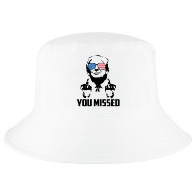 You Missed Trump Middle Finger Usa Funny Cool Comfort Performance Bucket Hat