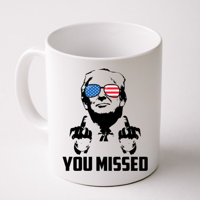 You Missed Trump Middle Finger Usa Funny Mug