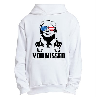 You Missed Trump Middle Finger Usa Funny Urban Pullover Hoodie