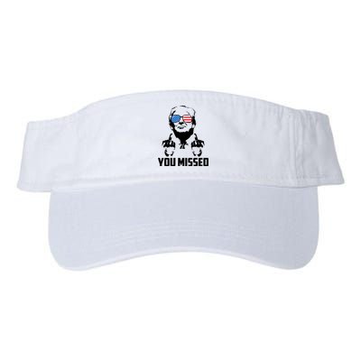 You Missed Trump Middle Finger Usa Funny Visor