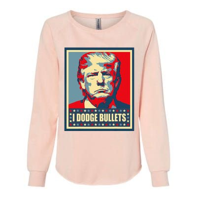 You Missed Trump I Dodge Bullets Womens California Wash Sweatshirt