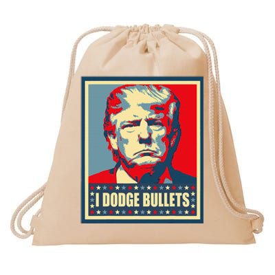 You Missed Trump I Dodge Bullets Drawstring Bag