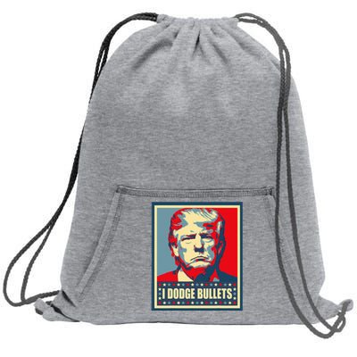 You Missed Trump I Dodge Bullets Sweatshirt Cinch Pack Bag