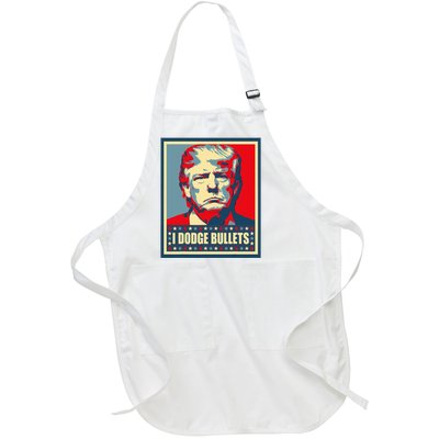 You Missed Trump I Dodge Bullets Full-Length Apron With Pockets