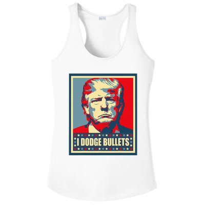 You Missed Trump I Dodge Bullets Ladies PosiCharge Competitor Racerback Tank