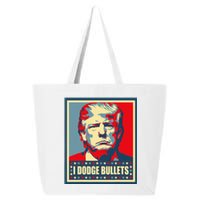 You Missed Trump I Dodge Bullets 25L Jumbo Tote