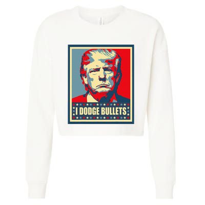 You Missed Trump I Dodge Bullets Cropped Pullover Crew