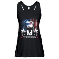 You Missed Trump 2024 Us American Flag Ladies Essential Flowy Tank