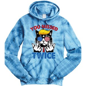 You Missed Twice Trump 2024 Tie Dye Hoodie