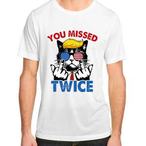 You Missed Twice Trump 2024 Adult ChromaSoft Performance T-Shirt