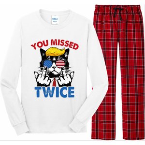 You Missed Twice Trump 2024 Long Sleeve Pajama Set