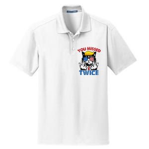 You Missed Twice Trump 2024 Dry Zone Grid Polo