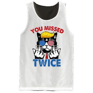 You Missed Twice Trump 2024 Mesh Reversible Basketball Jersey Tank