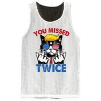 You Missed Twice Trump 2024 Mesh Reversible Basketball Jersey Tank