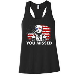 You Missed Trump 2024 Women's Racerback Tank