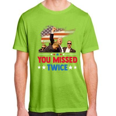 You Missed Twice Adult ChromaSoft Performance T-Shirt