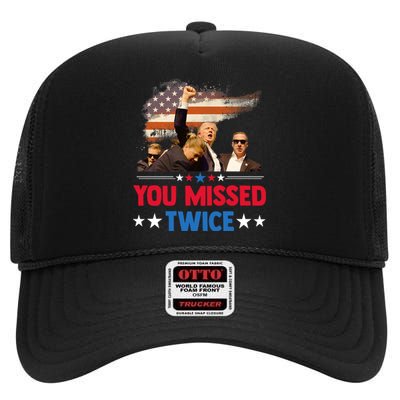 You Missed Twice High Crown Mesh Back Trucker Hat