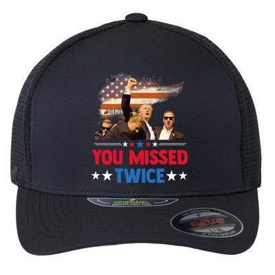 You Missed Twice Flexfit Unipanel Trucker Cap