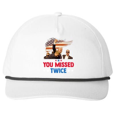 You Missed Twice Snapback Five-Panel Rope Hat