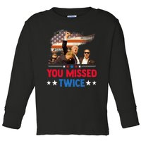 You Missed Twice Toddler Long Sleeve Shirt