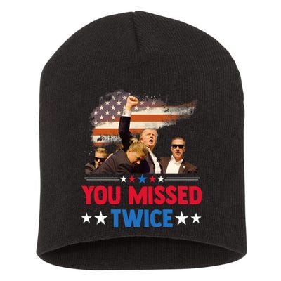 You Missed Twice Short Acrylic Beanie